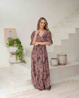 Vestido Elodia Print Café
