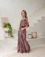 Vestido Elodia Print Café