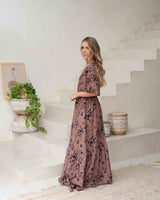 Vestido Elodia Print Café