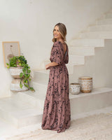 Vestido Elodia Print Café