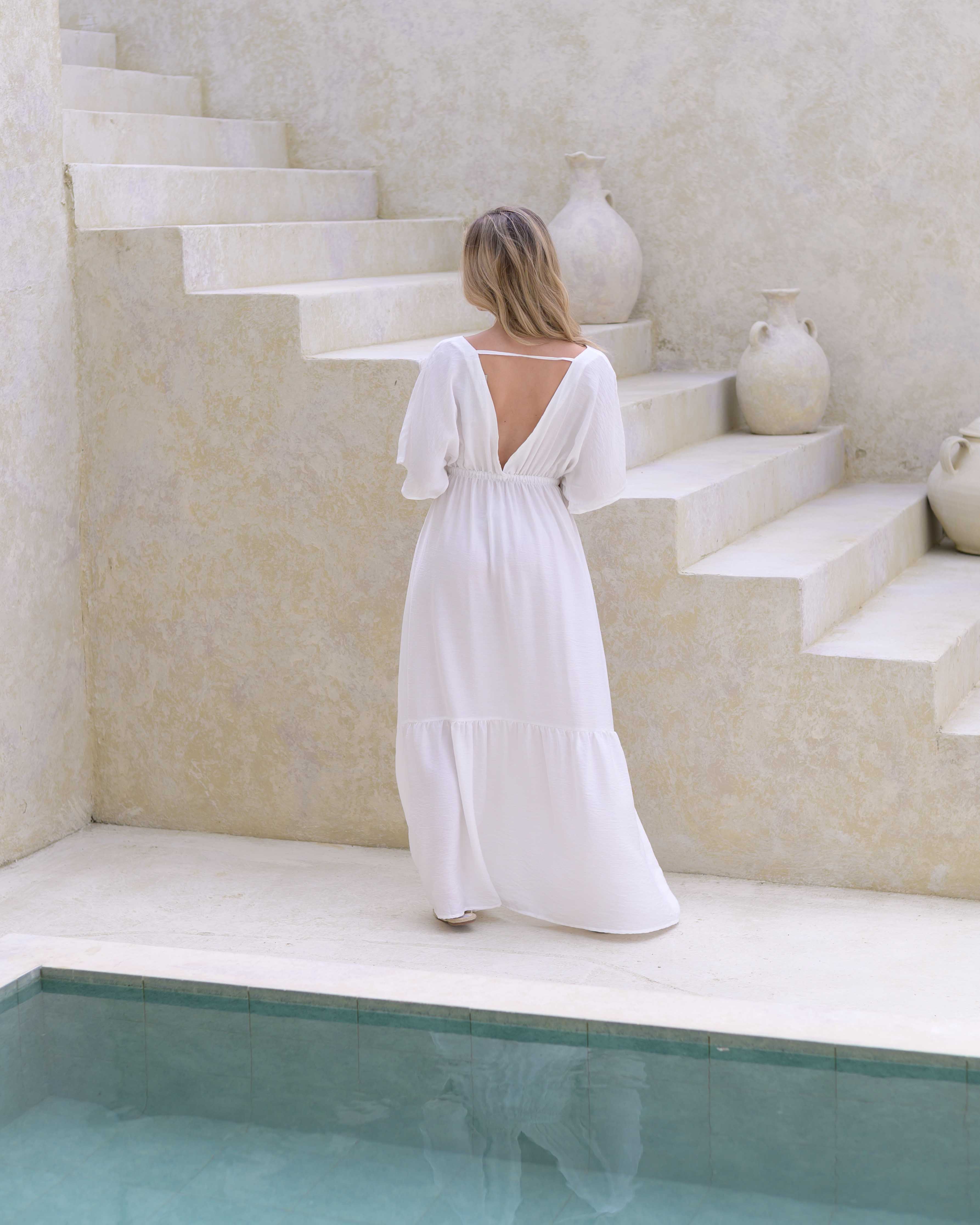 Vestido Elodia Plane White