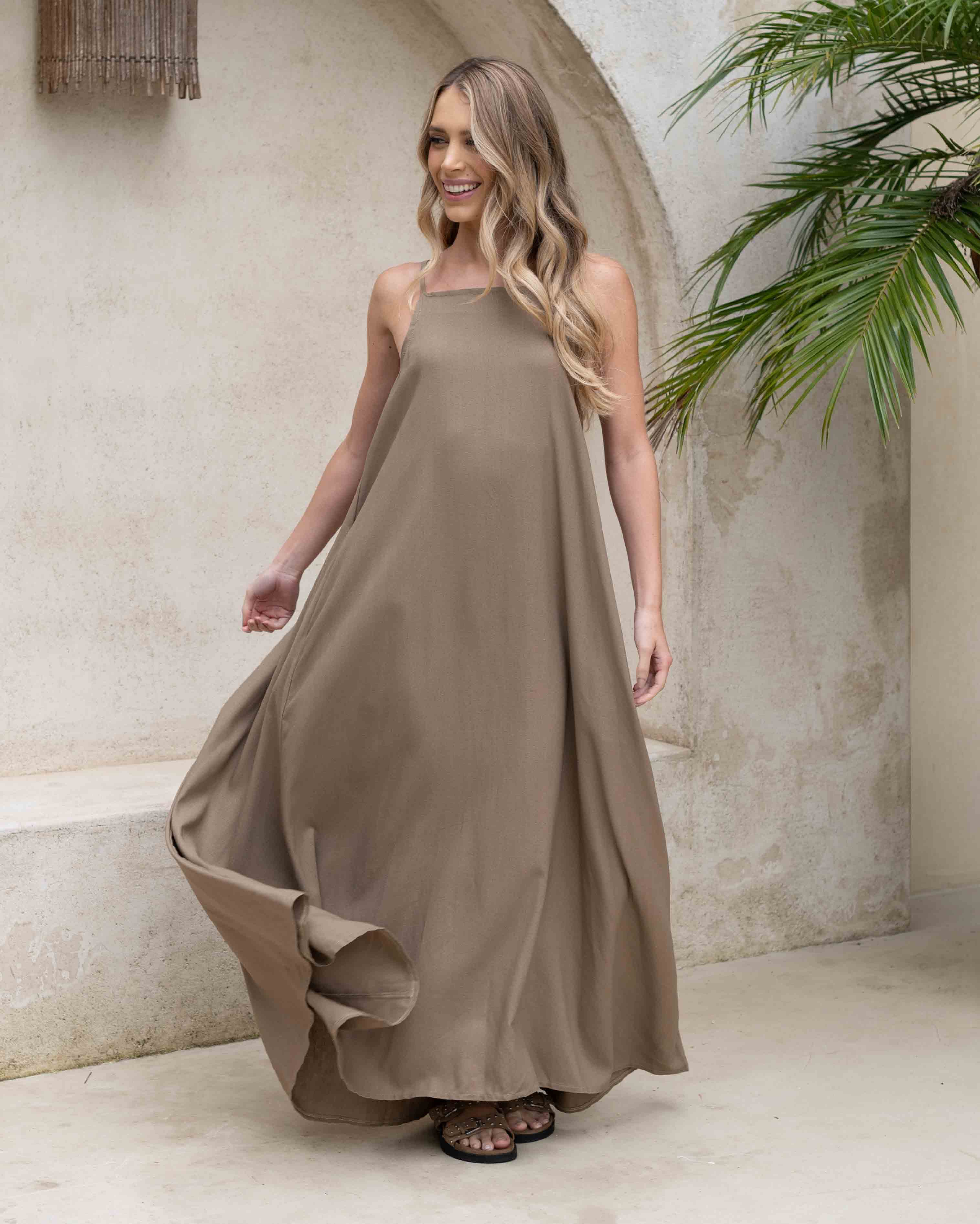 Vestido Aitana Plane Gold