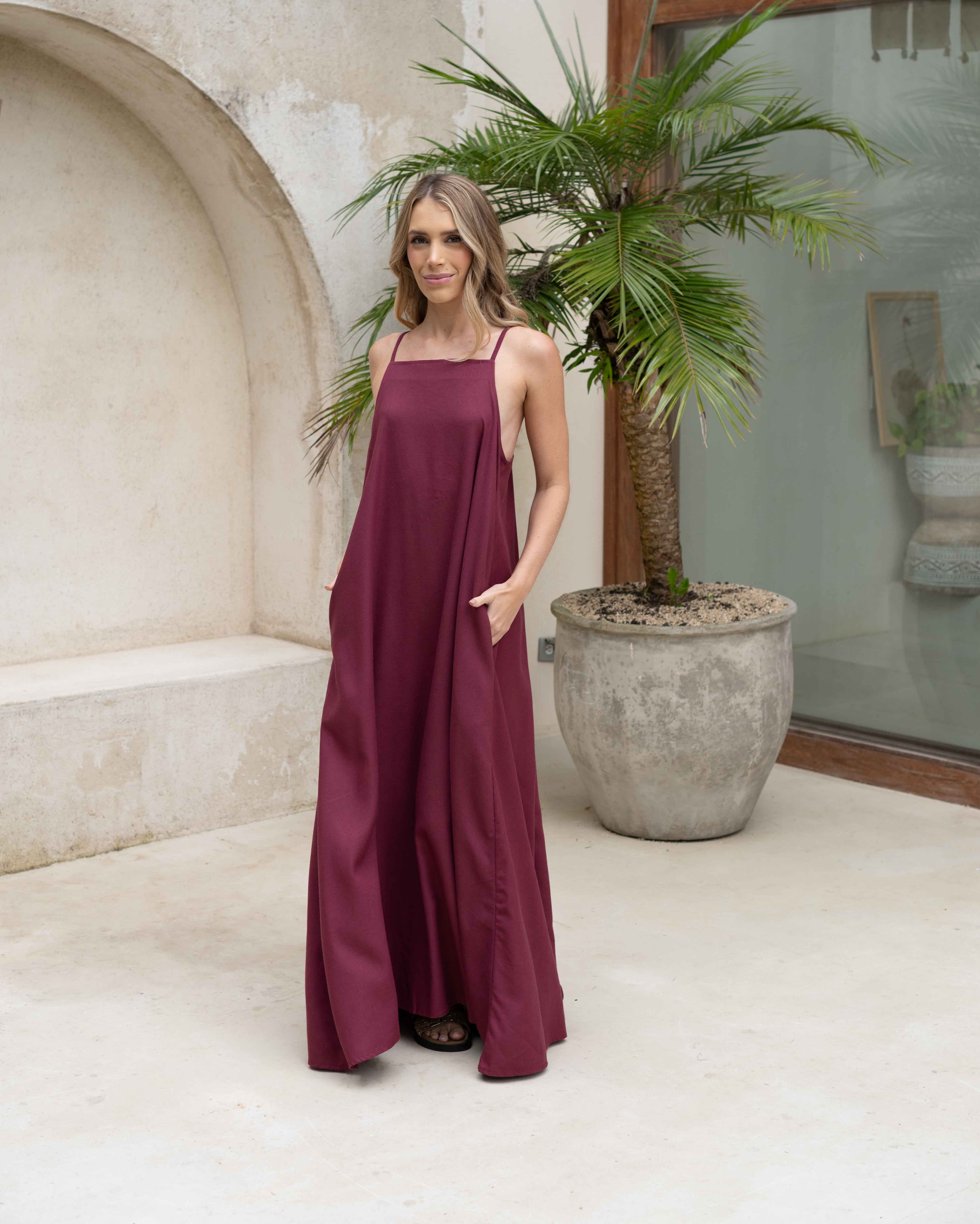 Vestido Aitana Plane Vino