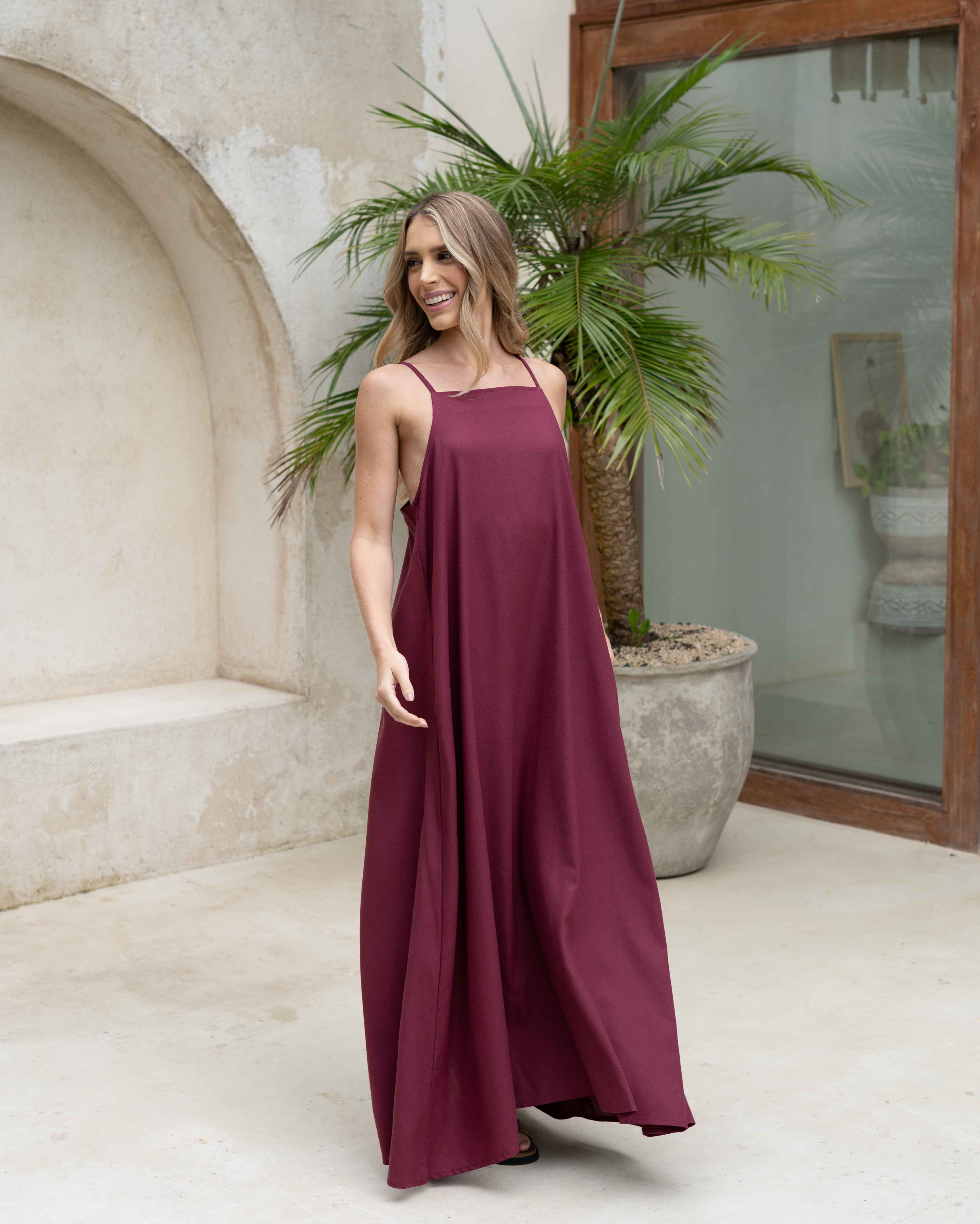 Vestido Aitana Plane Vino