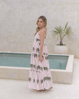 Vestido Lily Palmas Marfil