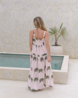 Vestido Lily Palmas Marfil
