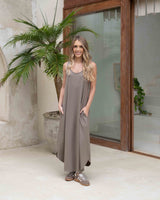 Vestido Isabella Plane Taupé