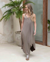 Vestido Isabella Plane Taupé