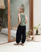 Pantalón Blanca Plane Negro