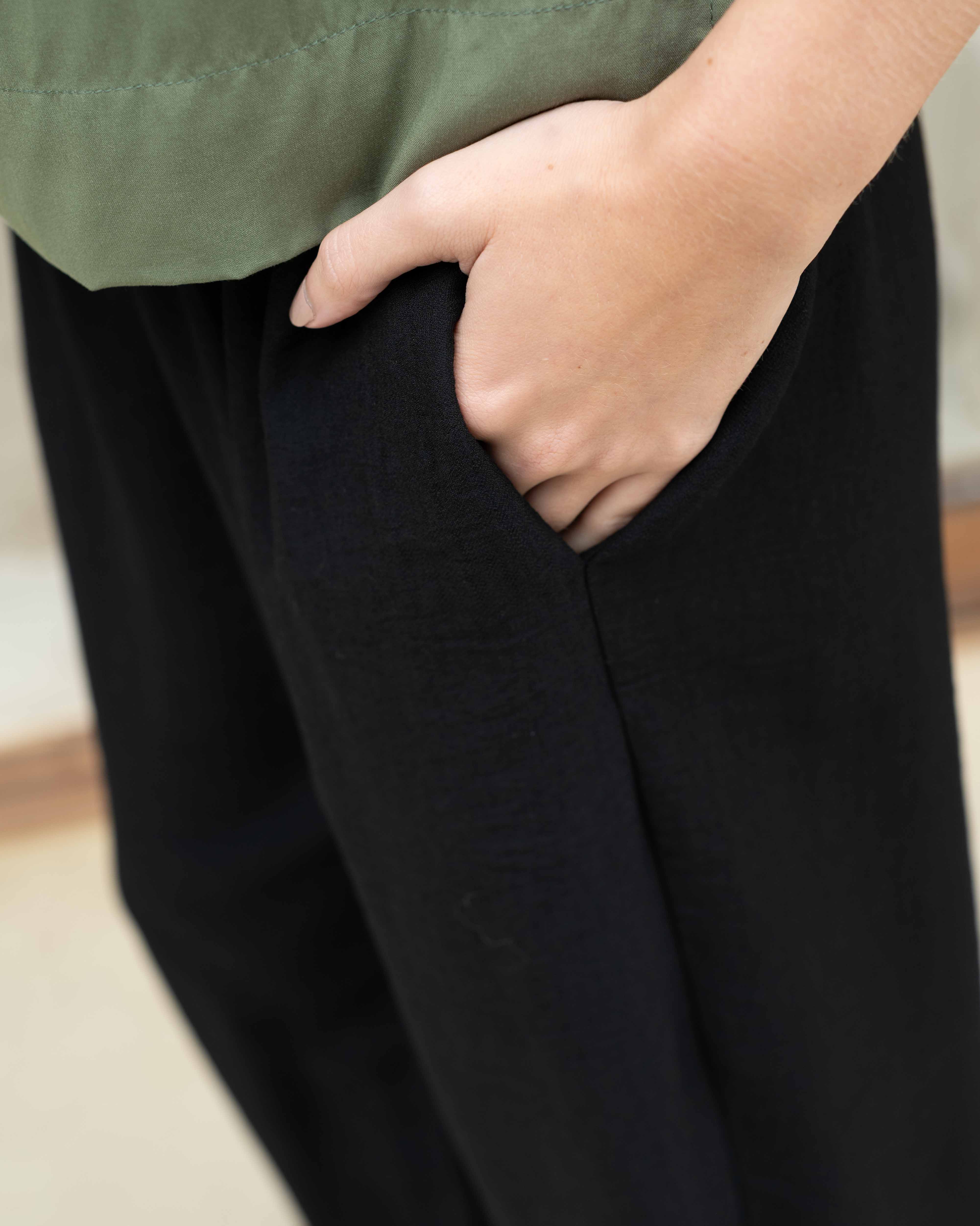 Pantalón Blanca Plane Negro