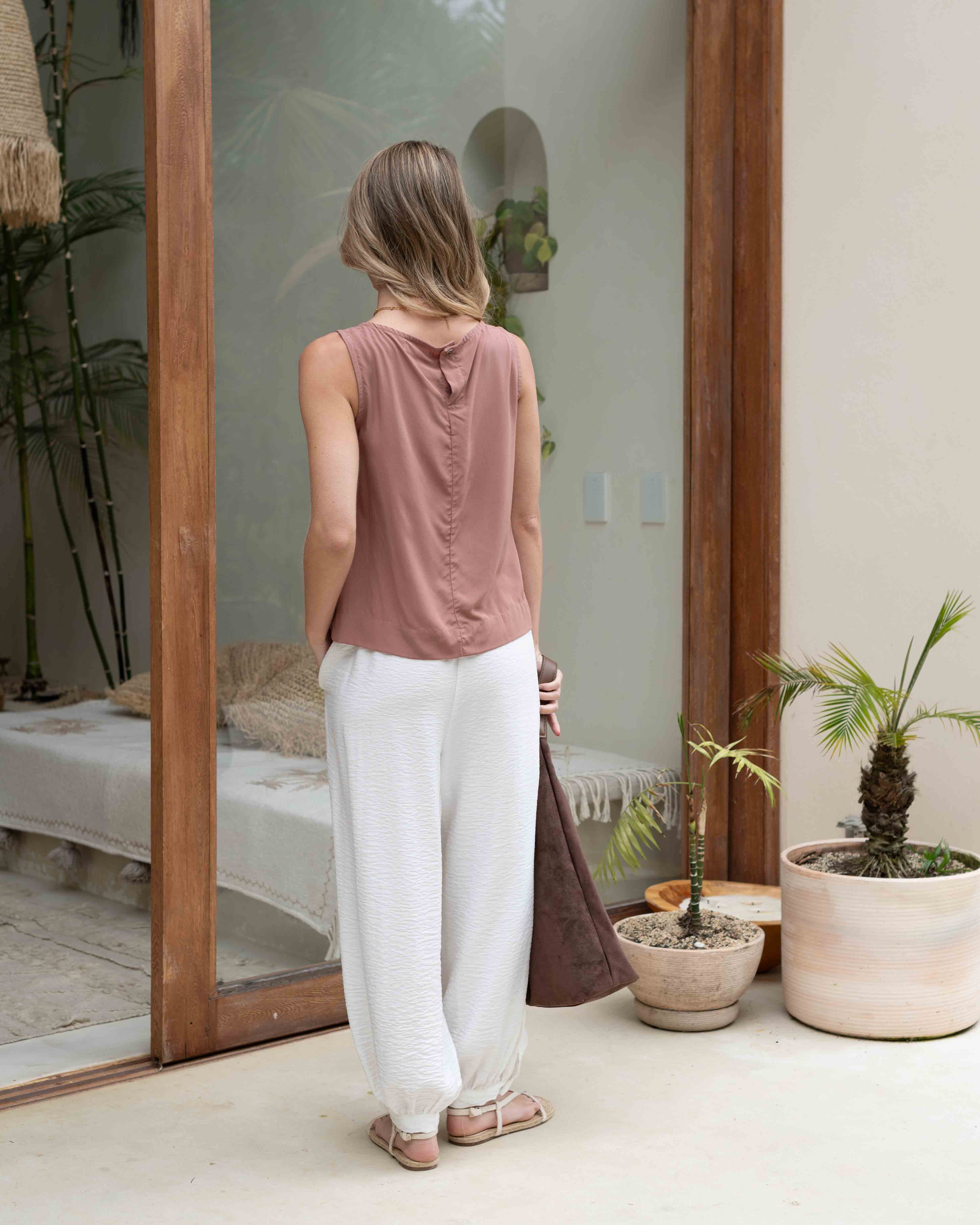Pantalón Blanca Plane Marfil