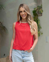 Blusa Fernanda Plane Roja