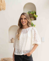 Blusa Ivanna Lace Ivory