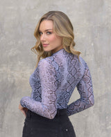 Top Jacky Pitón Gris