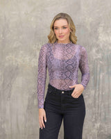 Top Jacky Pitón Rosa