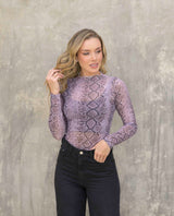 Top Jacky Pitón Rosa