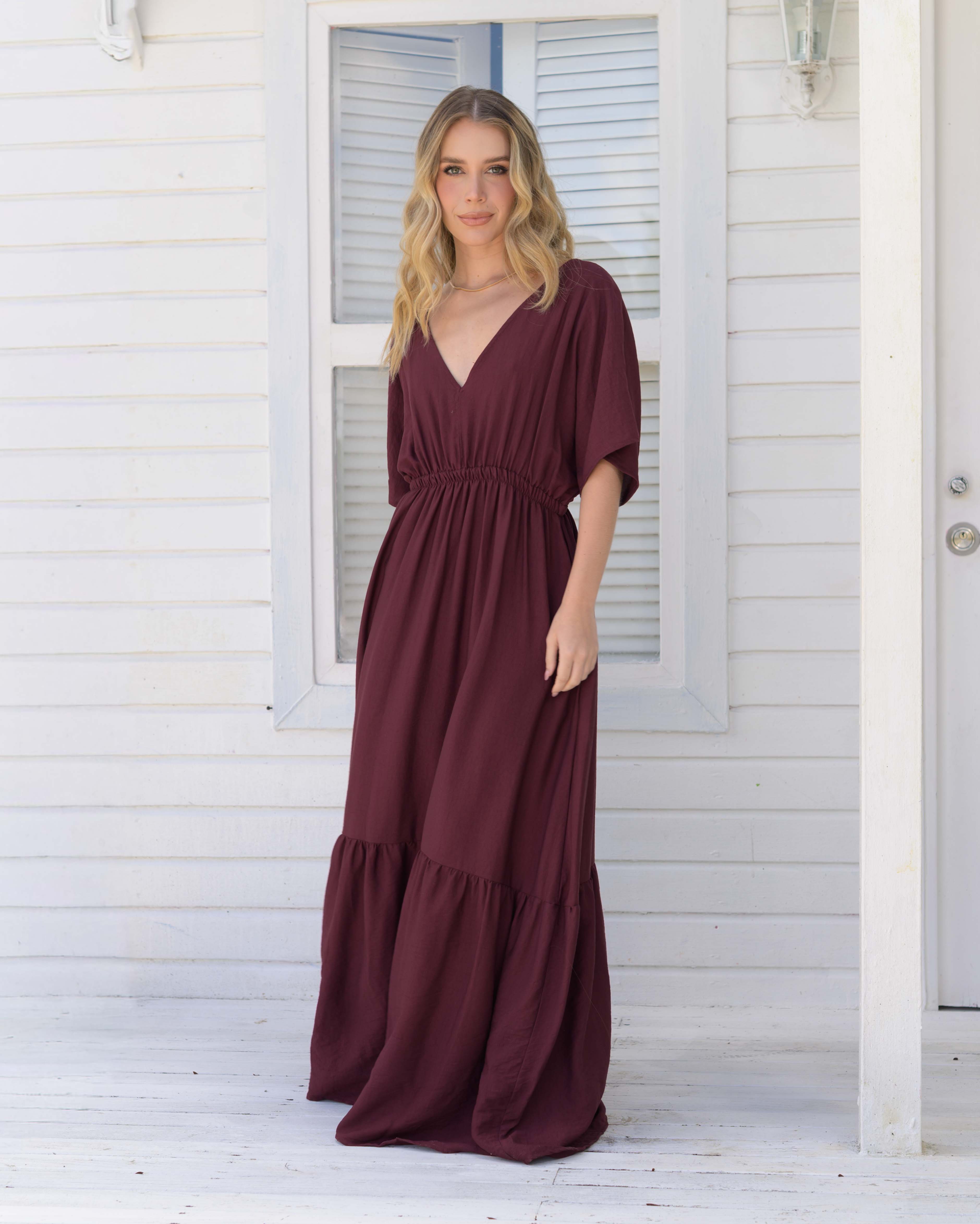 Vestido Elodia Plane Uva