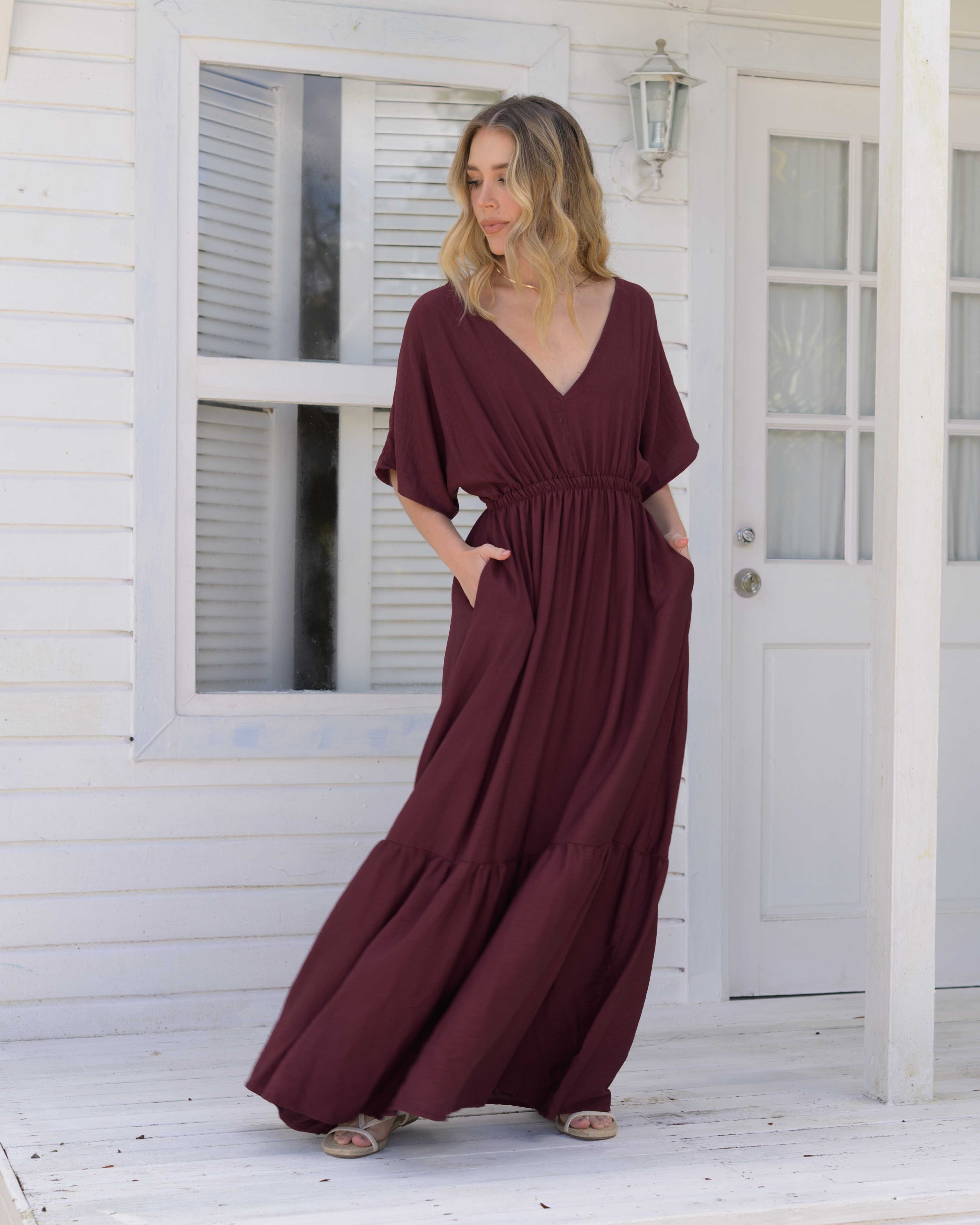 Vestido Elodia Plane Uva