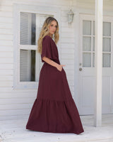 Vestido Elodia Vino
