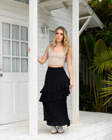 Falda Karen Plane Black