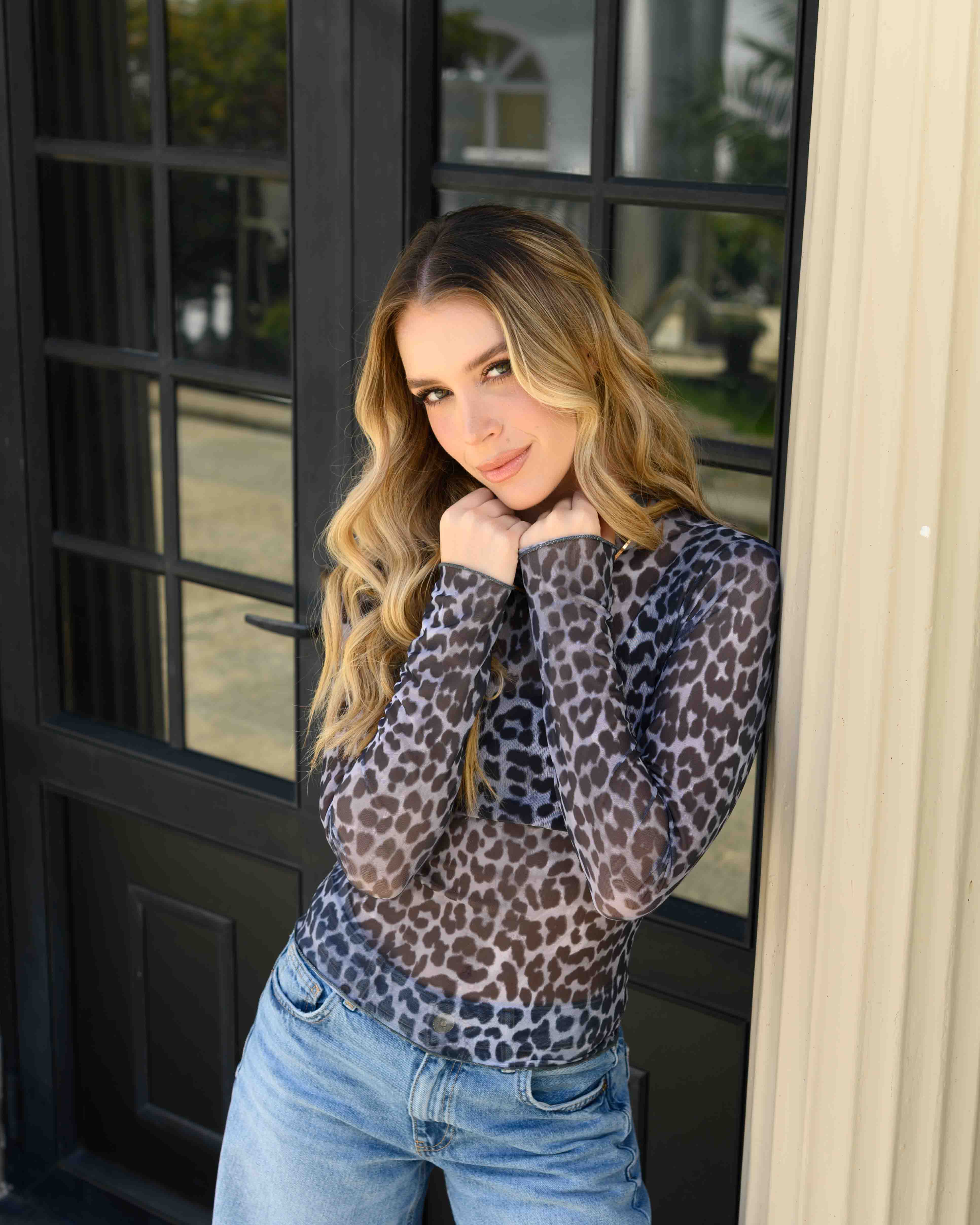 Top Jacky Print Gris
