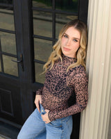 Top Jacky Print Caramelo