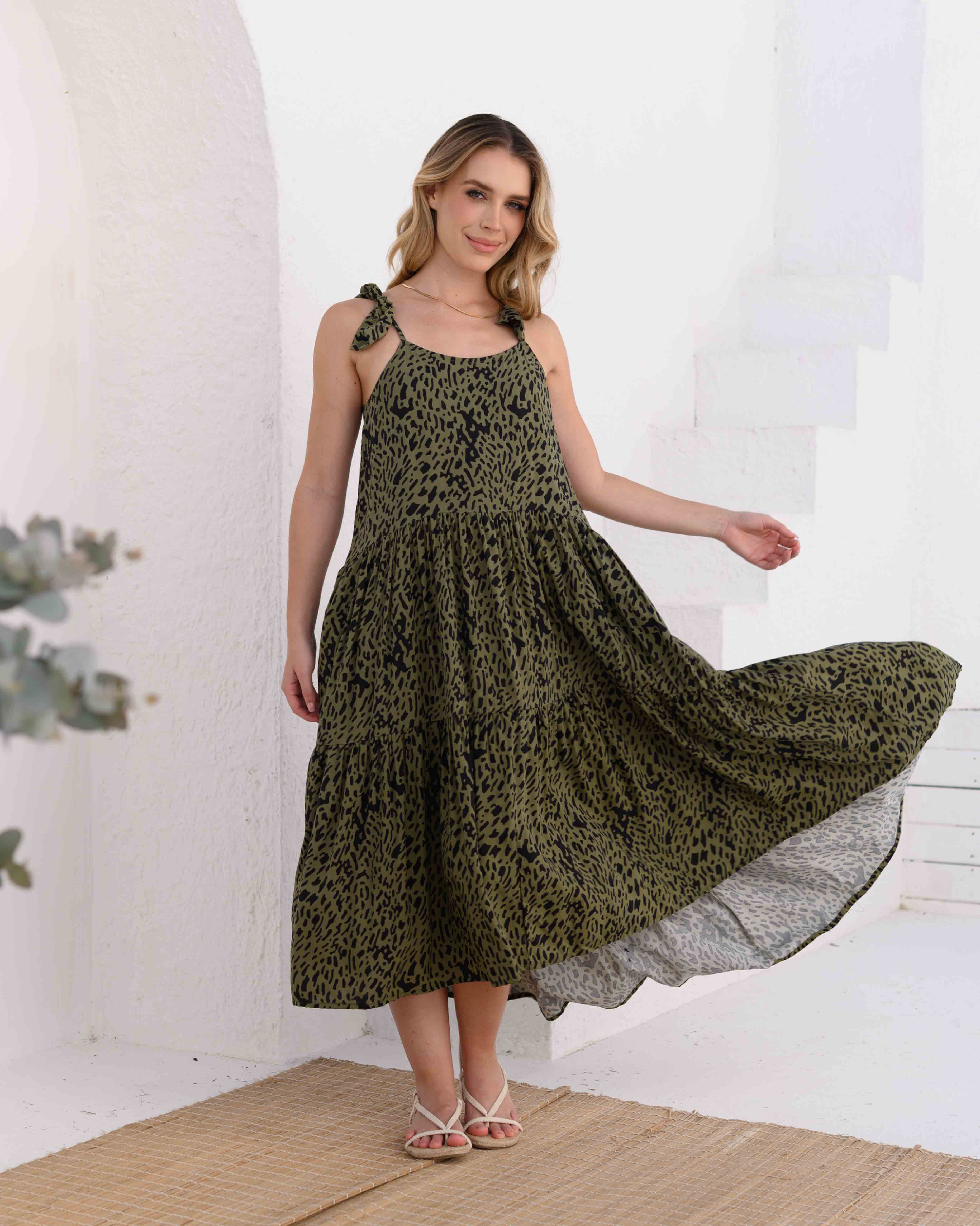 Vestido March Print Verde