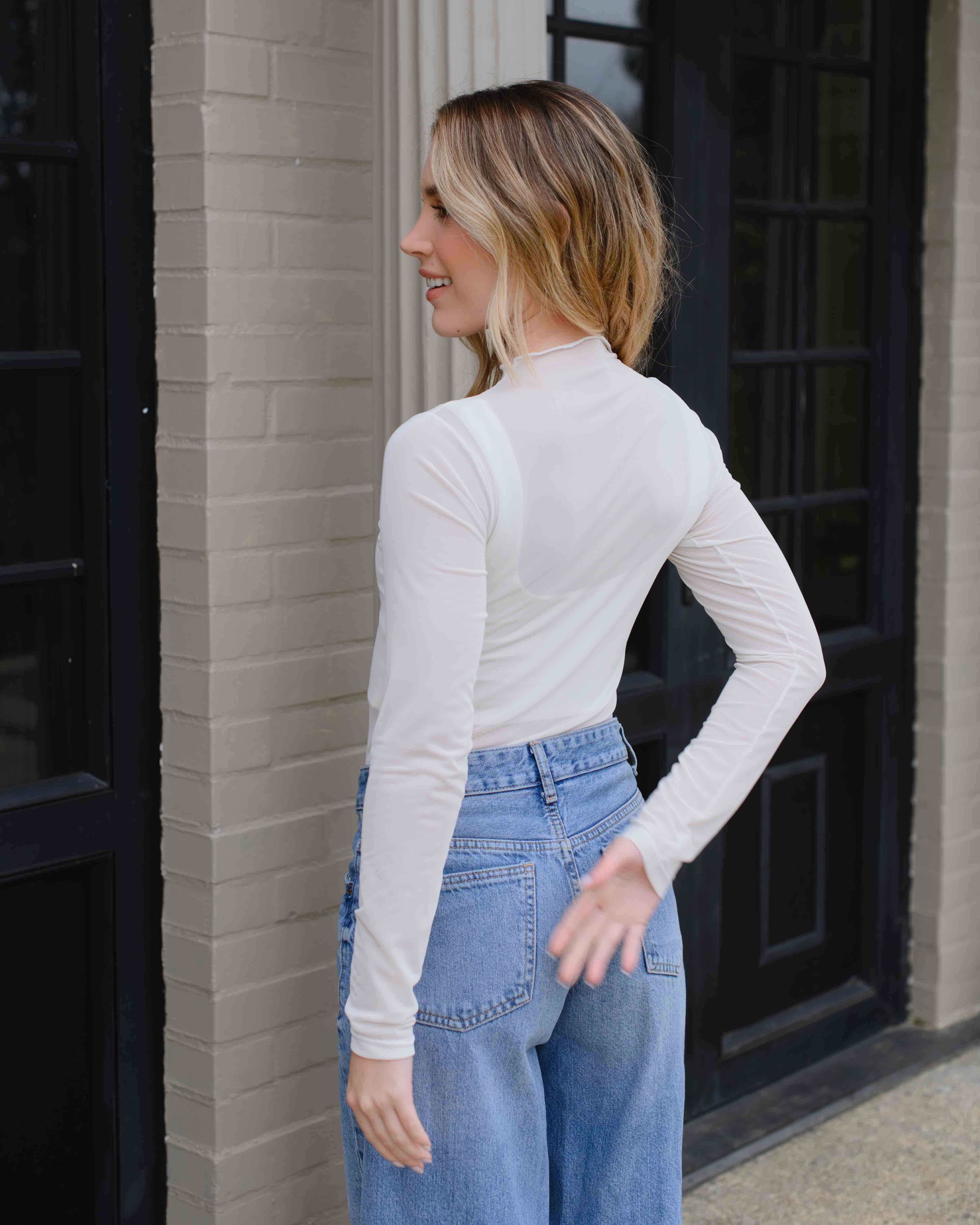 Blusa Jacky Plane Marfil
