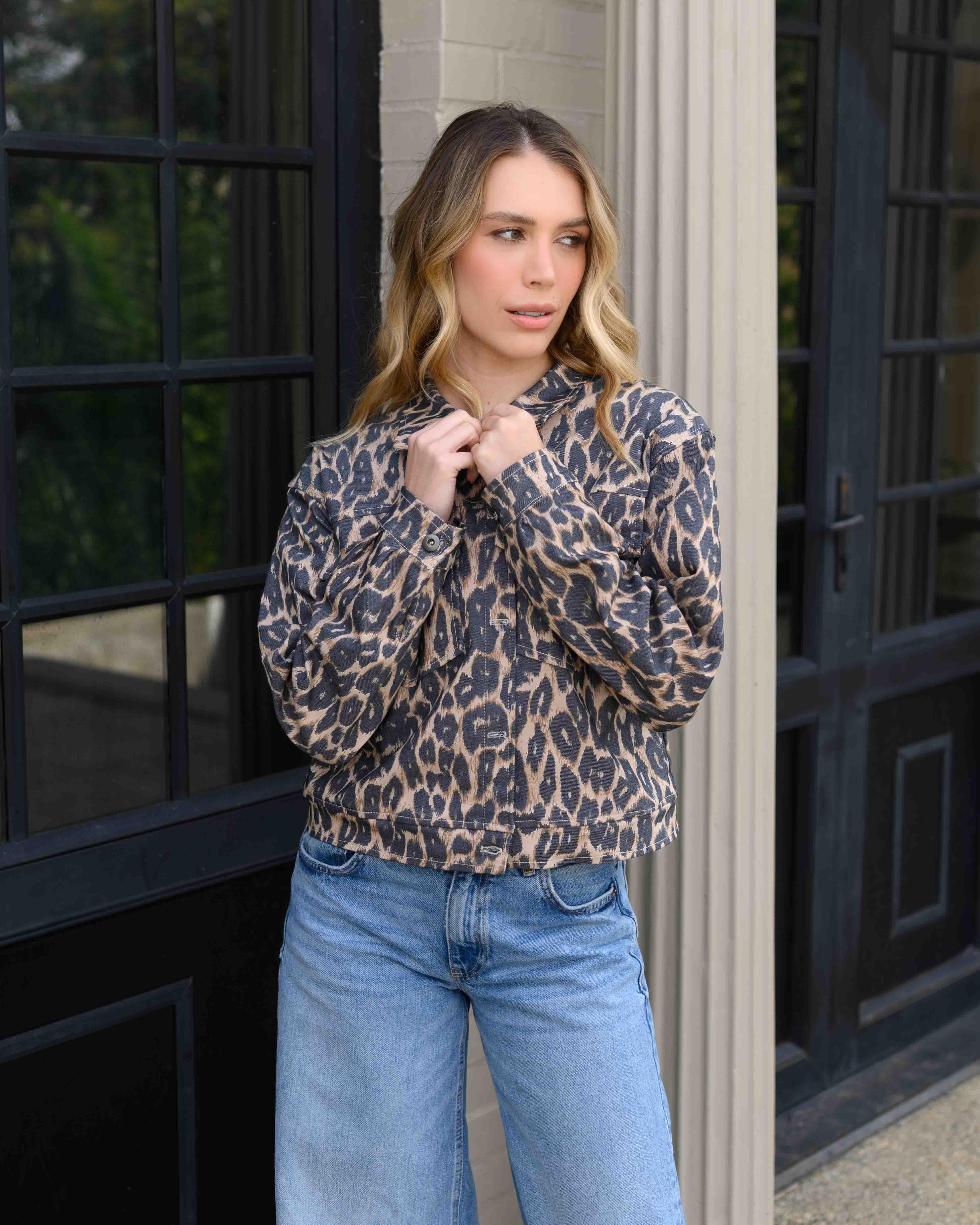 Chaqueta Maia Print Café