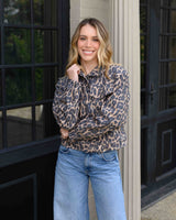 Chaqueta Maia Print Café