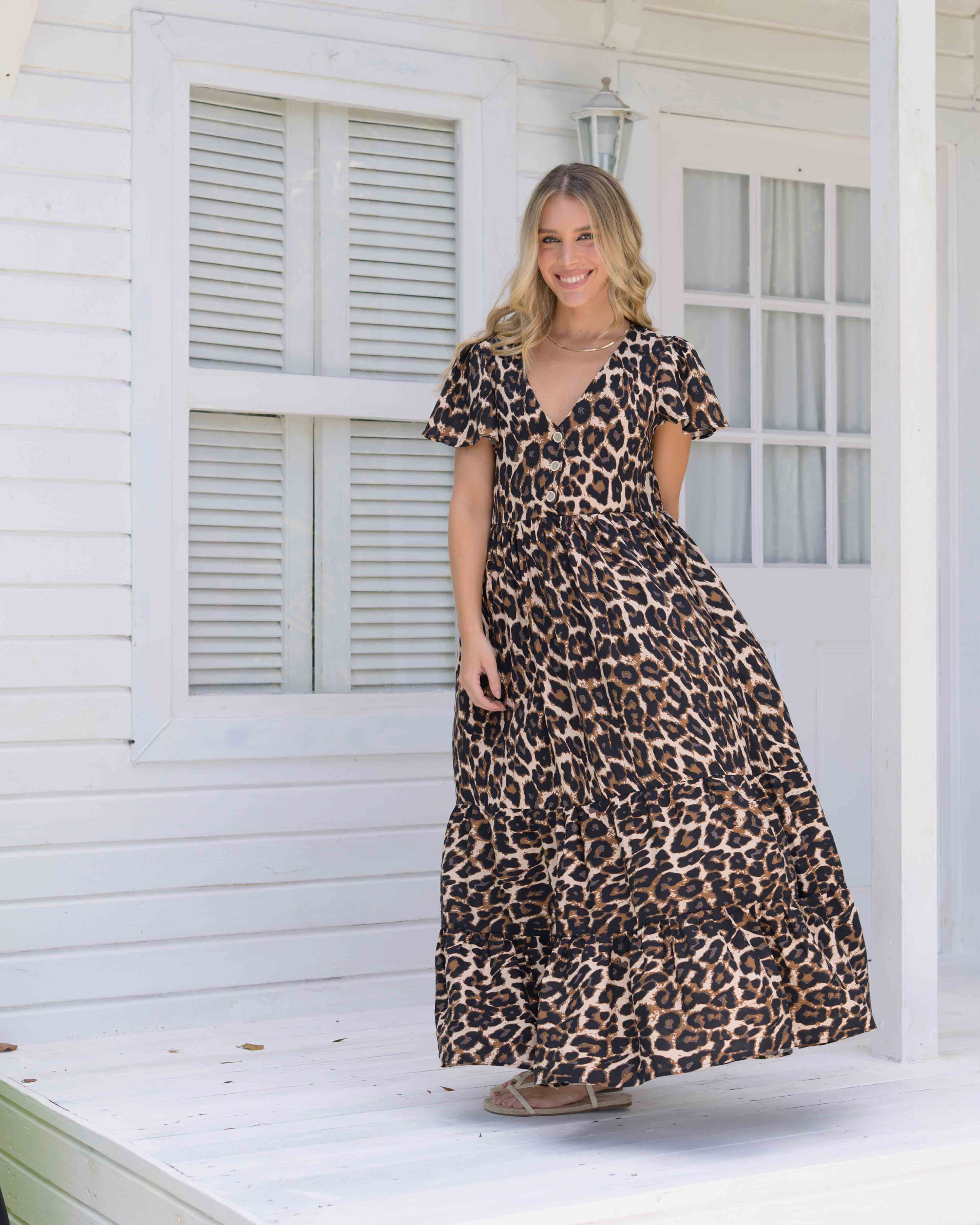 Vestido Praga Print Cafe