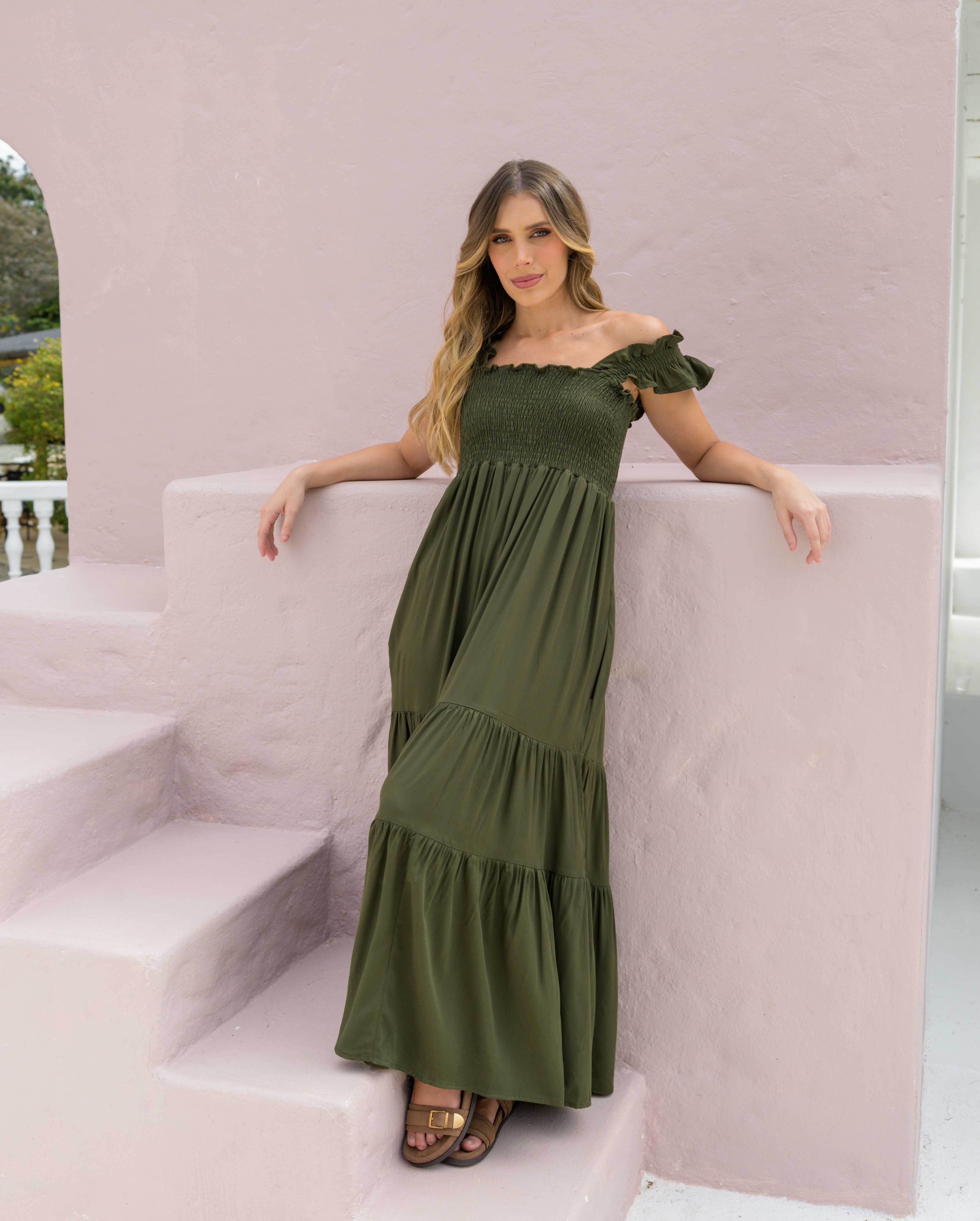 Vestido Sally Plane Verde