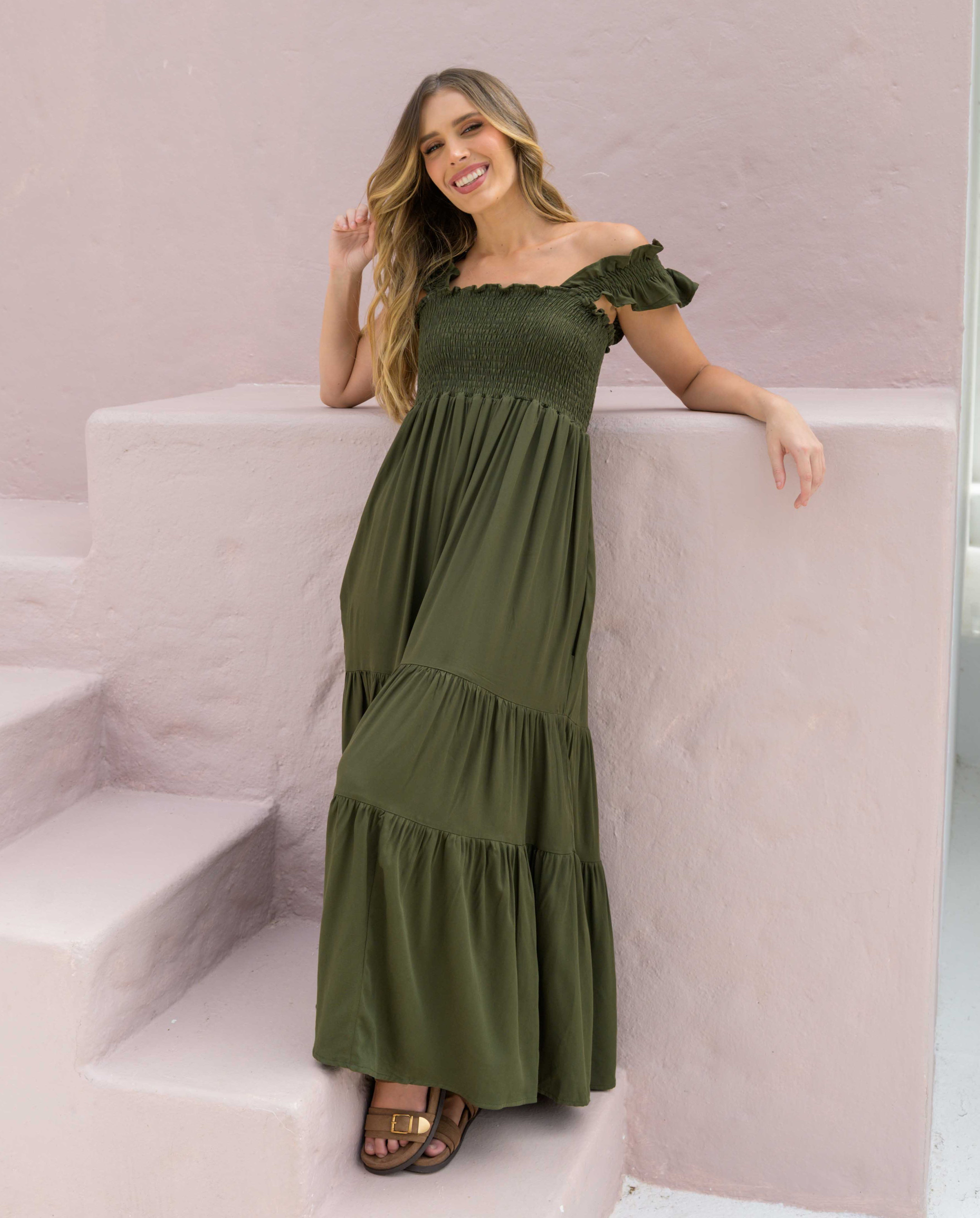 Vestido Sally Plane Verde