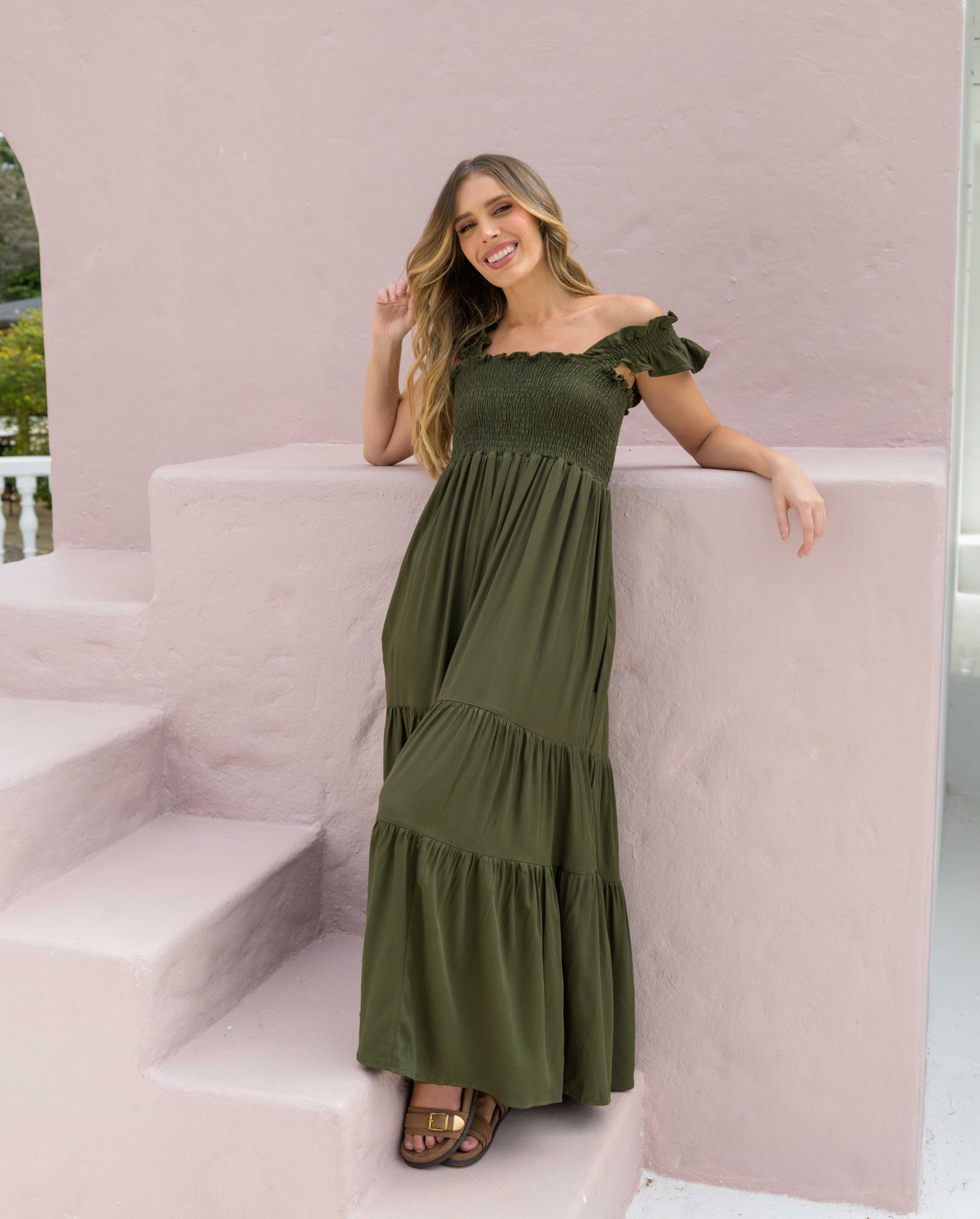 Vestido Sally Plane Verde