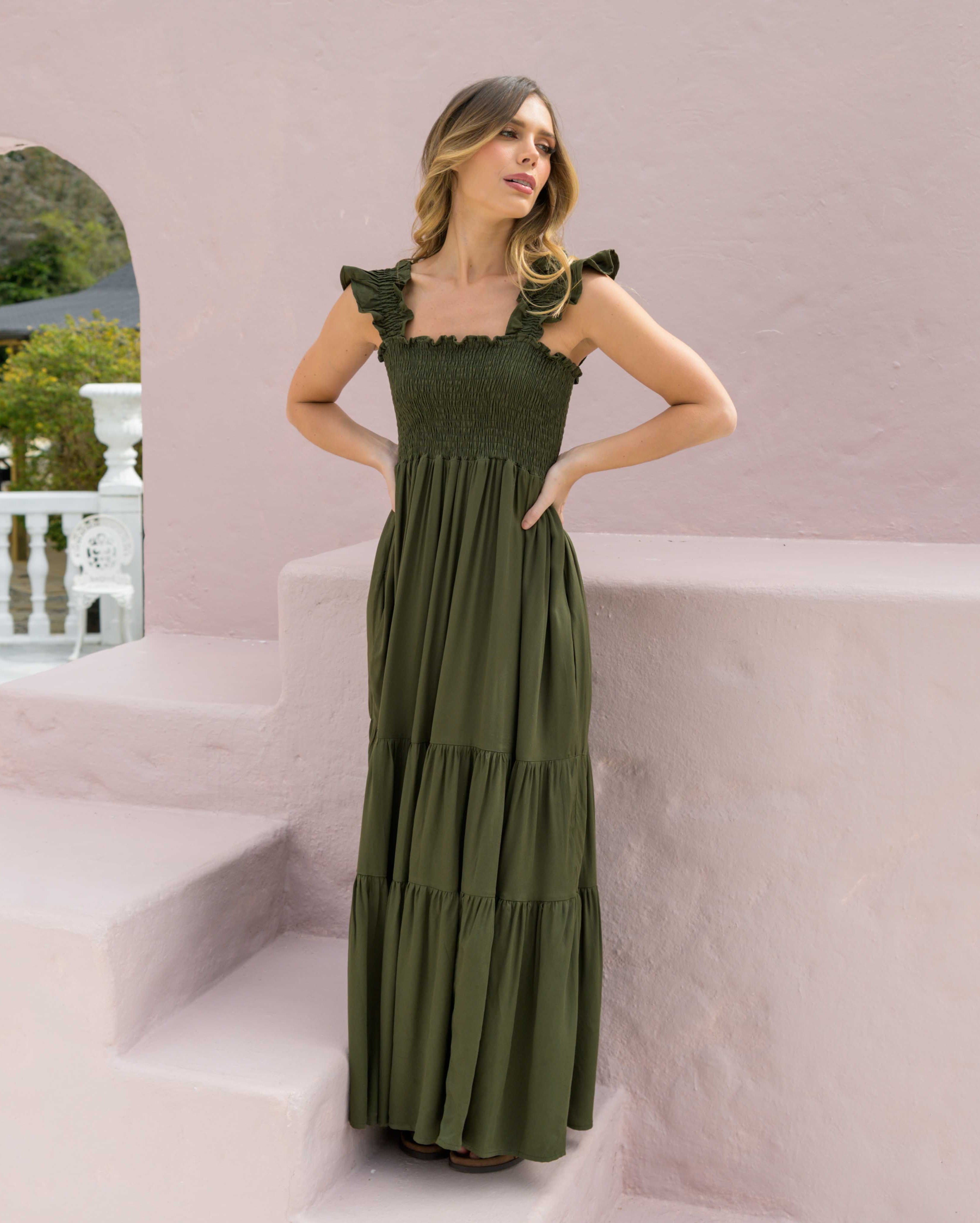 Vestido Sally Plane Verde