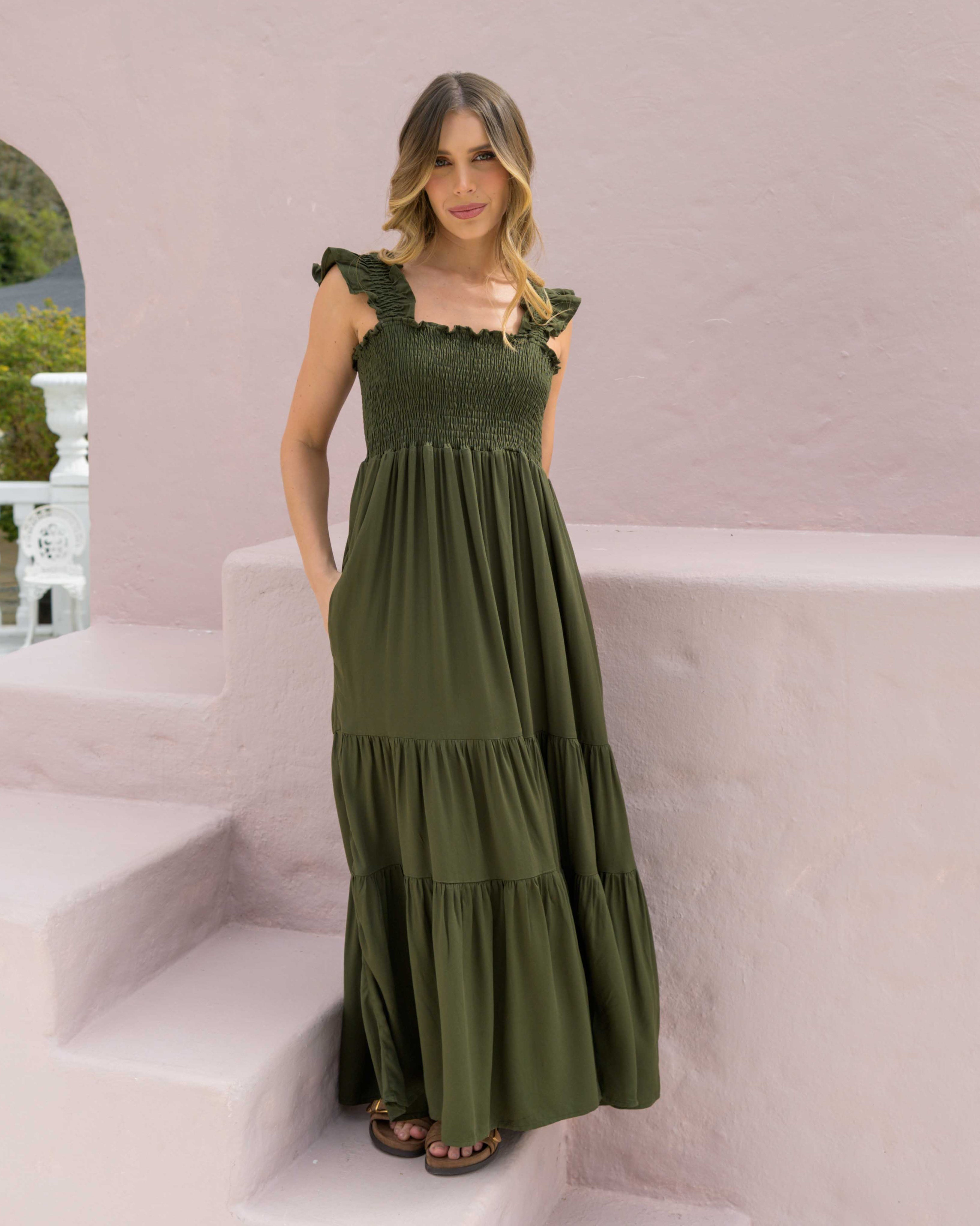 Vestido Sally Plane Verde