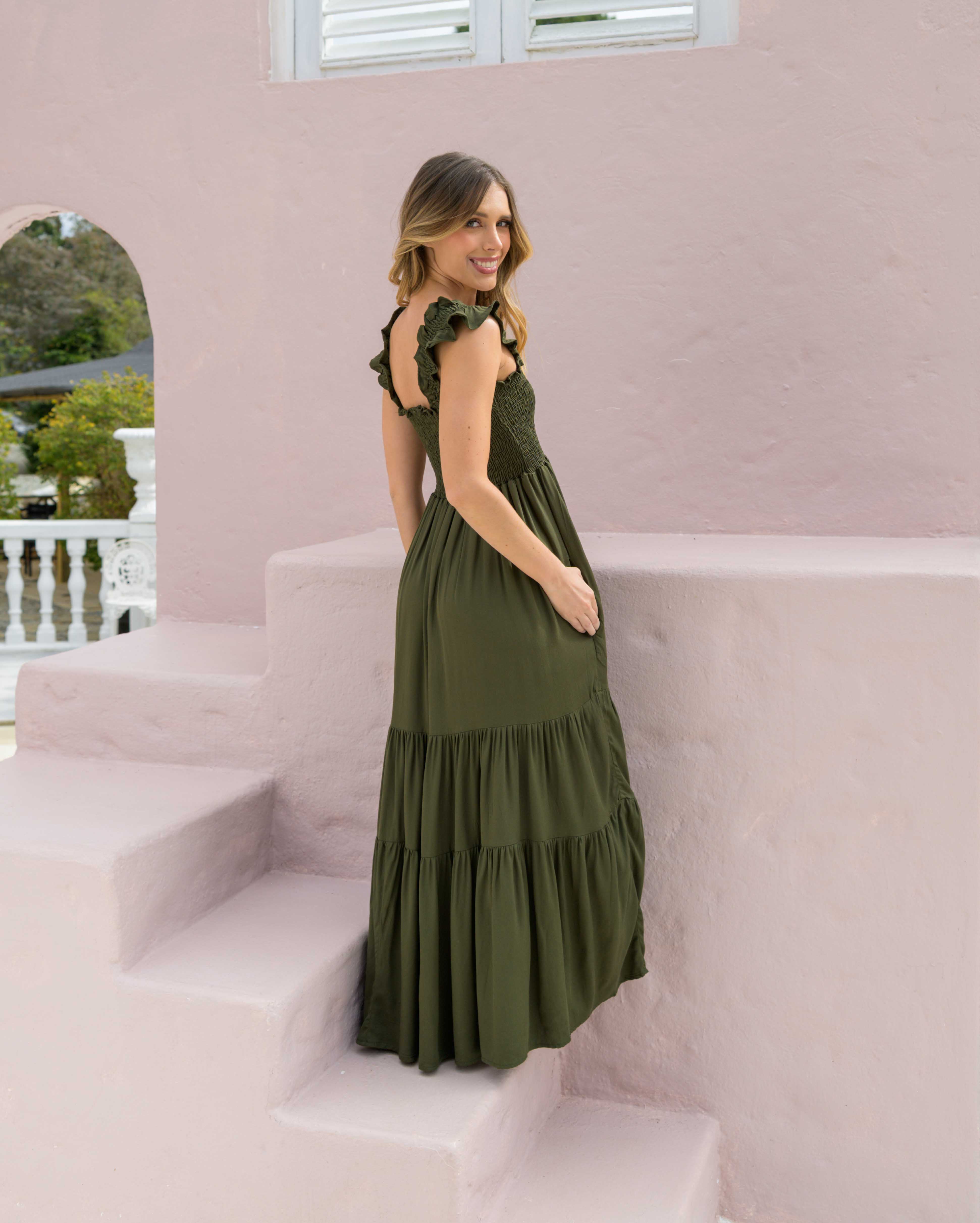 Vestido Sally Plane Verde
