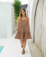 Vestido Meli Plane Café