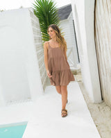 Vestido Meli Plane Café