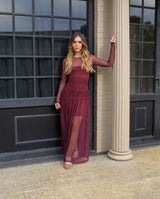 Vestido Iris Plane Vino