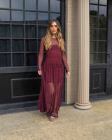 Vestido Iris Plane Vino