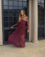 Vestido Iris Plane Vino