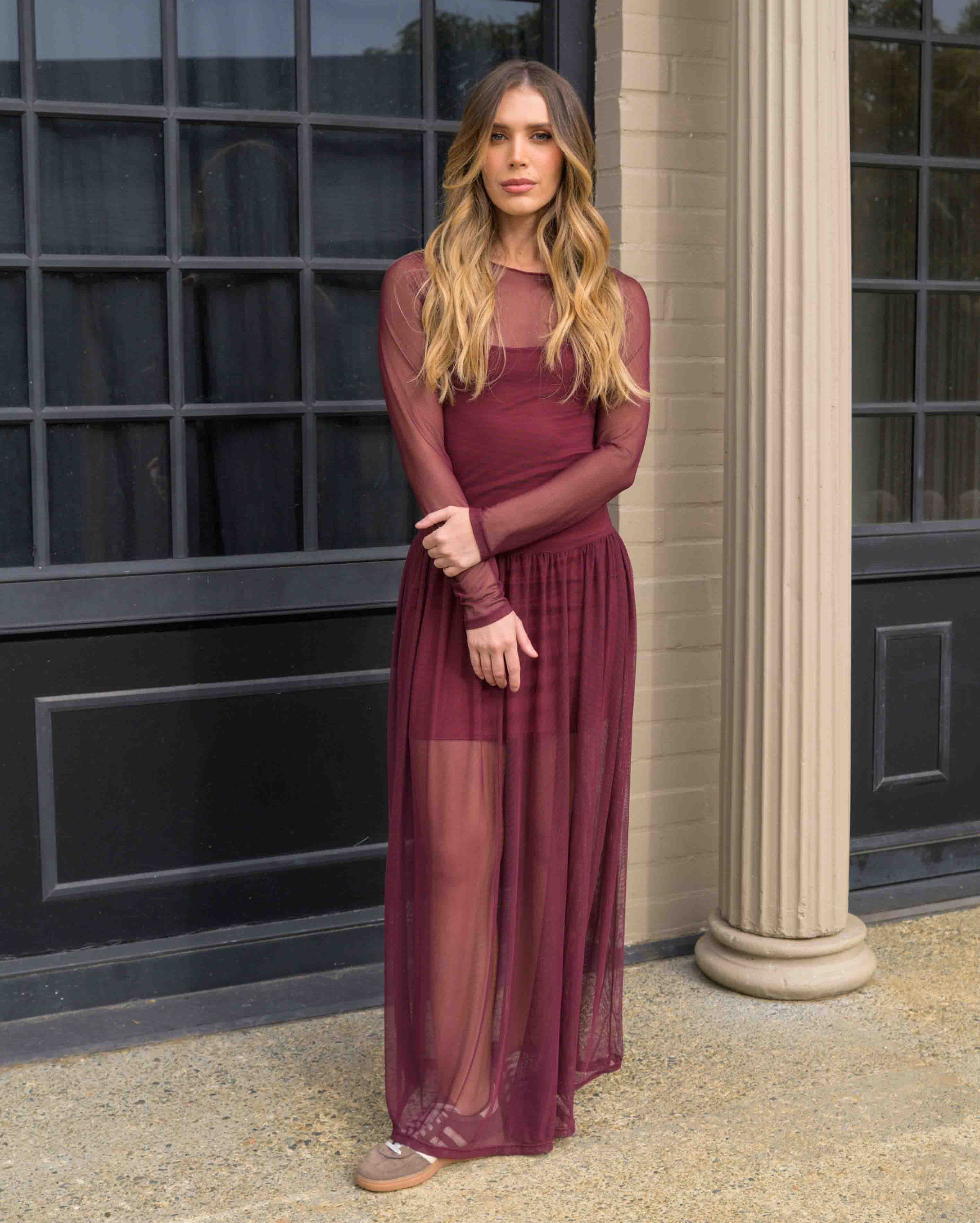 Vestido Iris Plane Vino