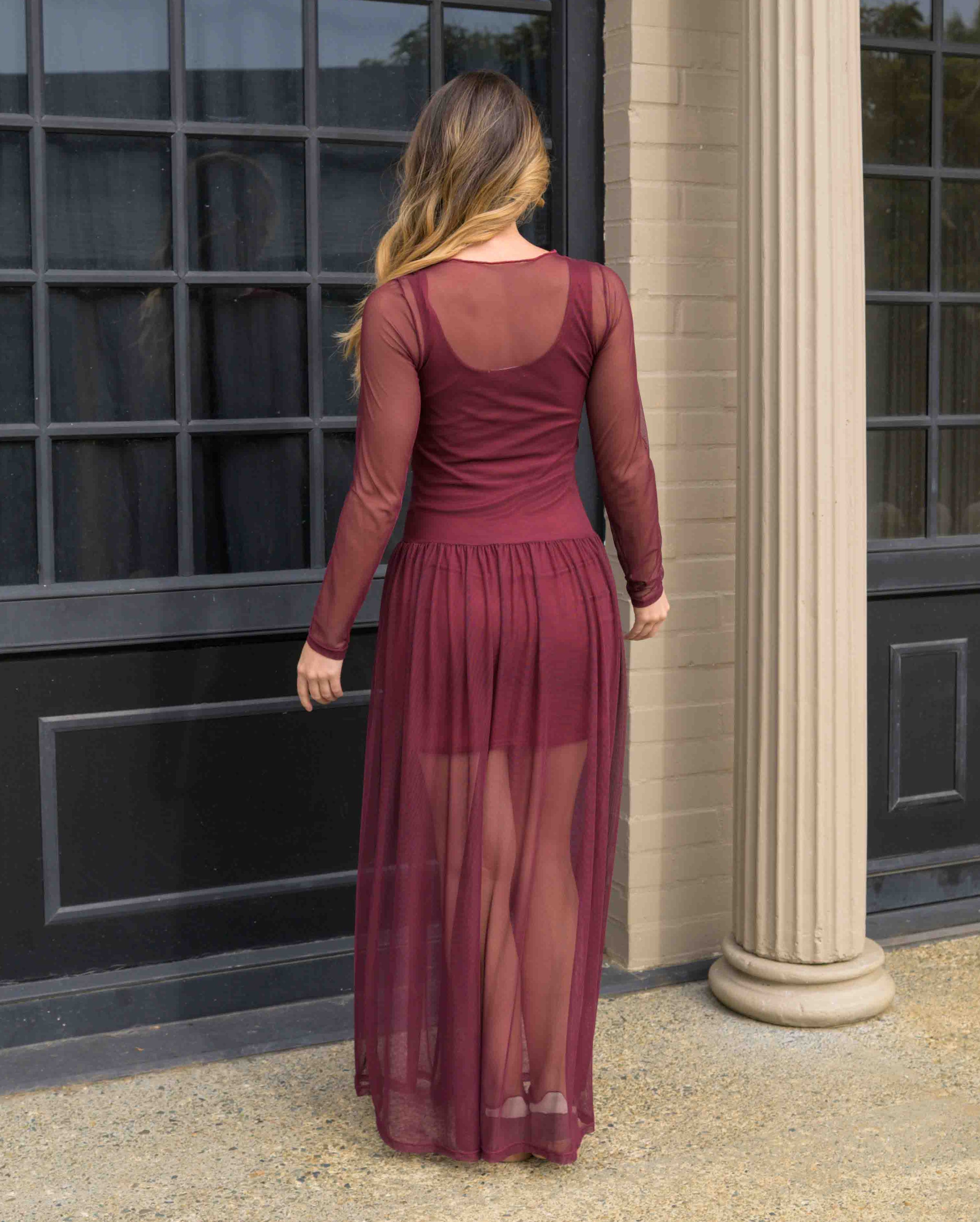 Vestido Iris Plane Vino
