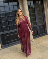 Vestido Iris Plane Vino