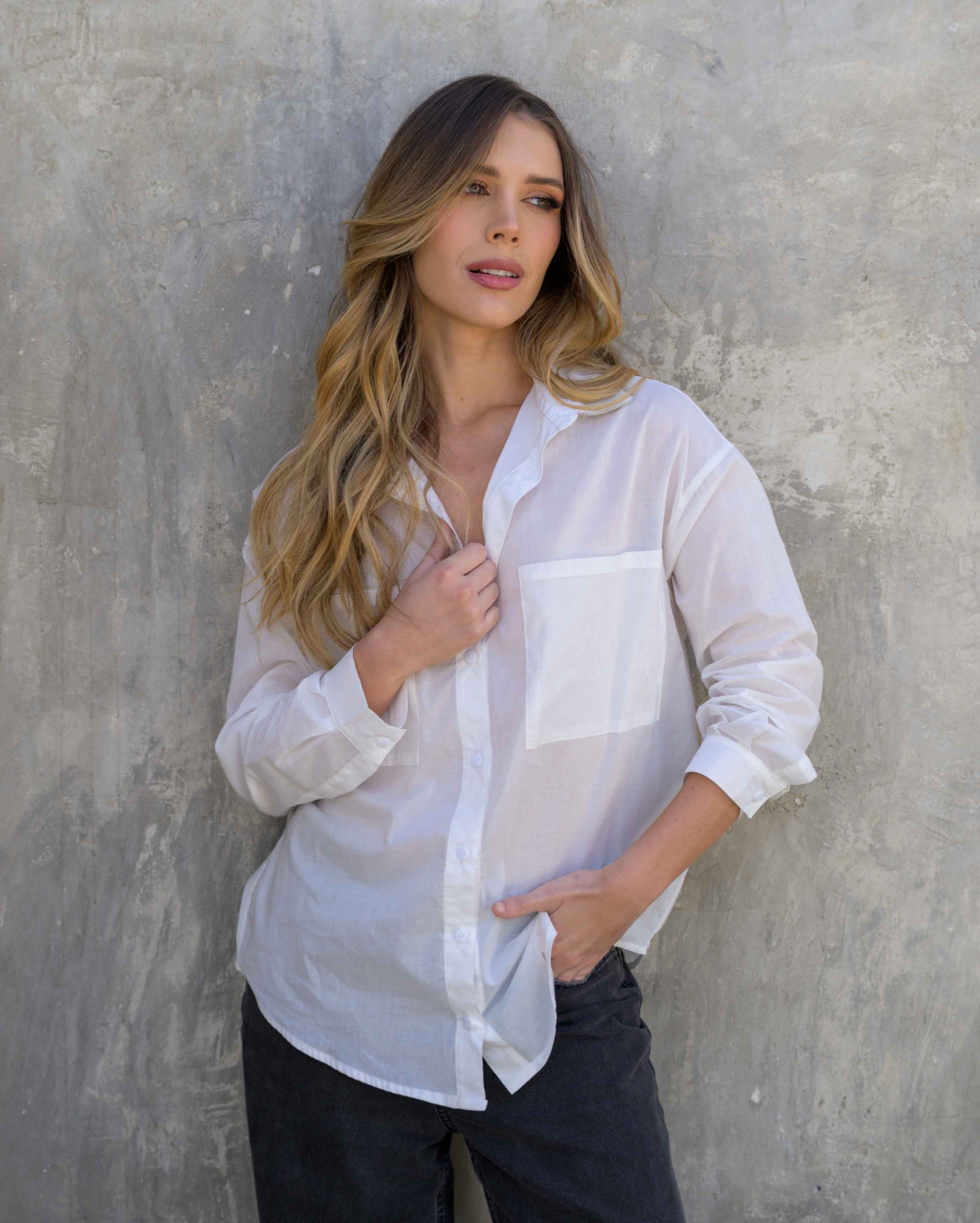 Camisa Lucero Soft Marfil