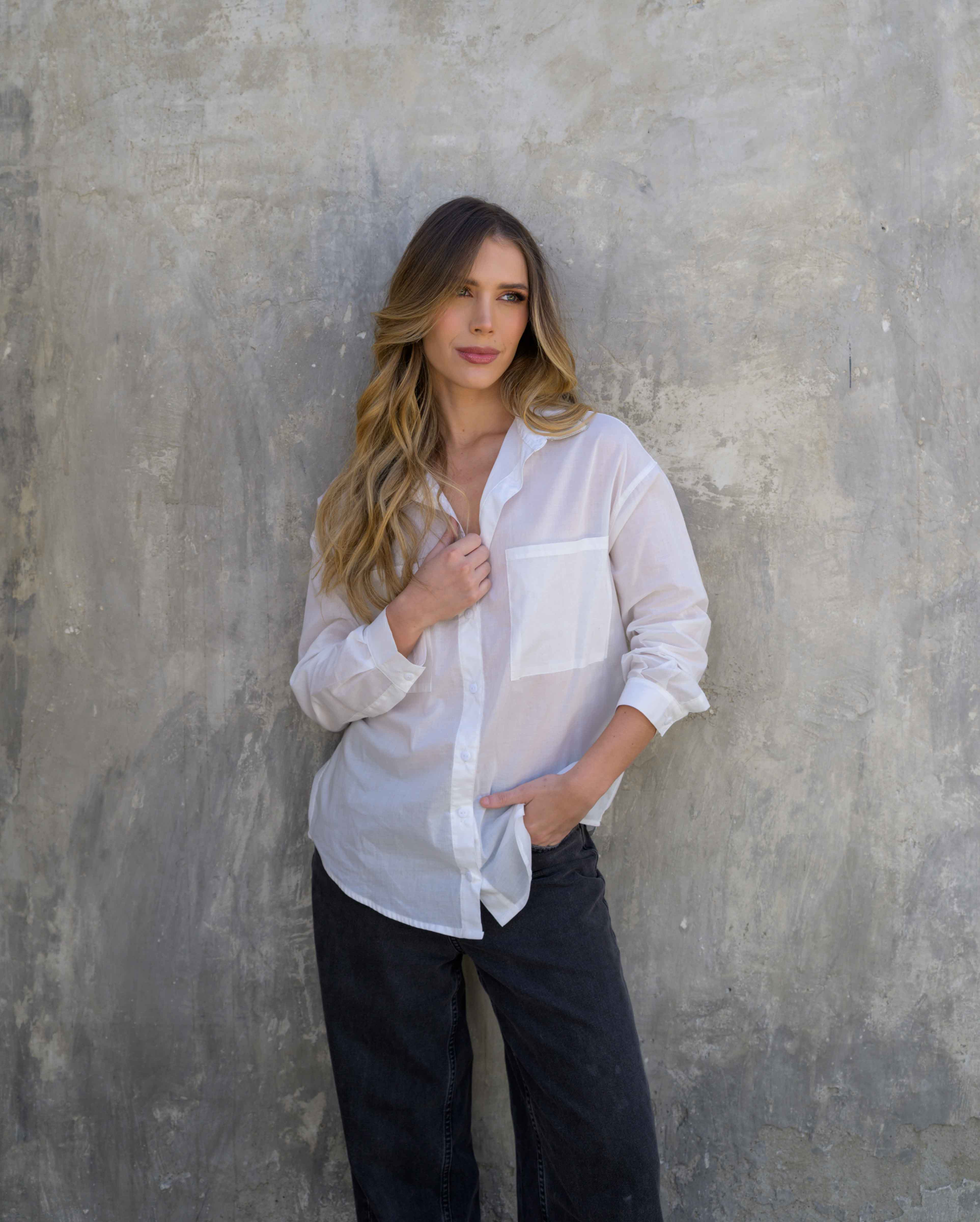 Camisa Lucero Soft Marfil