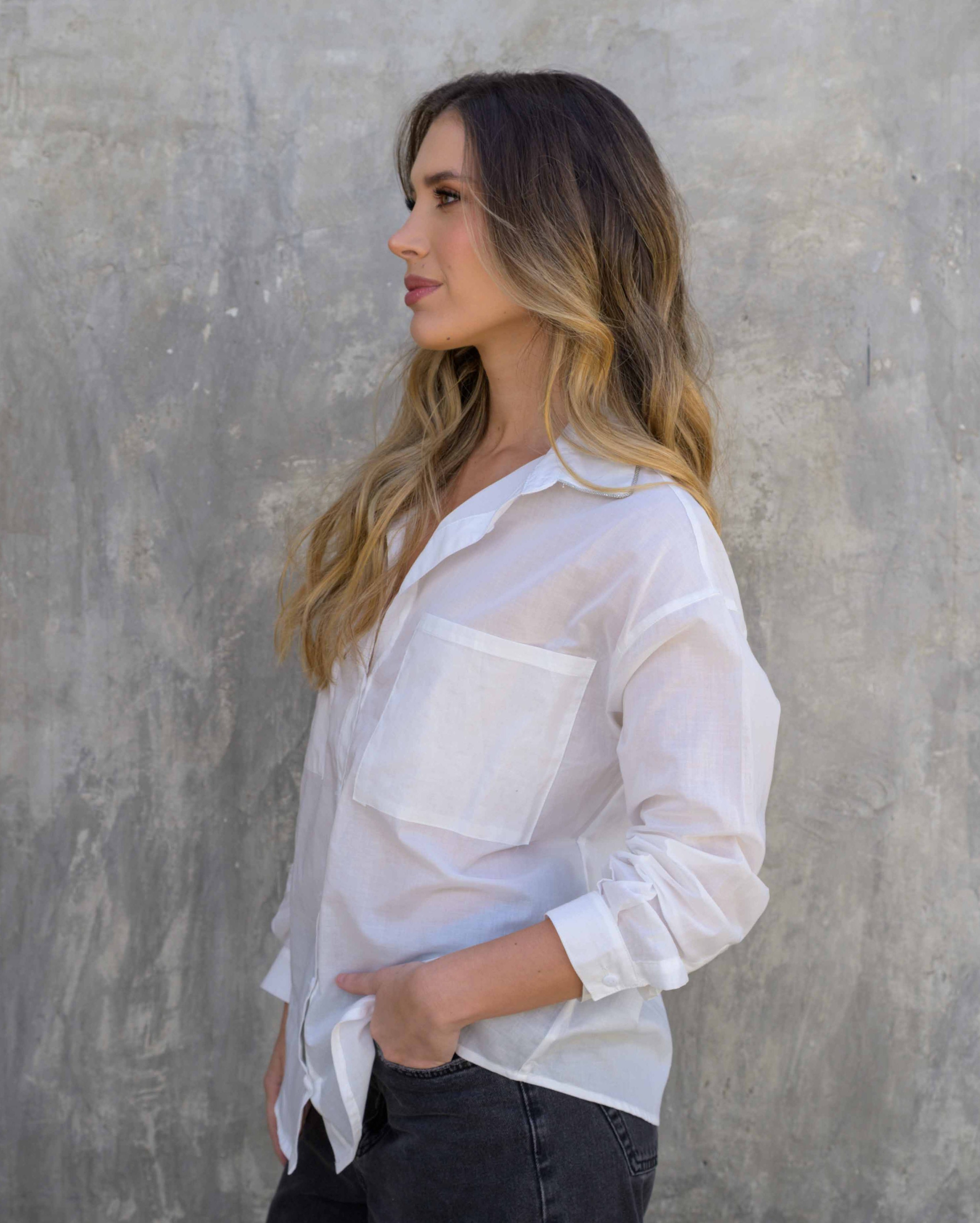 Camisa Lucero Soft Marfil