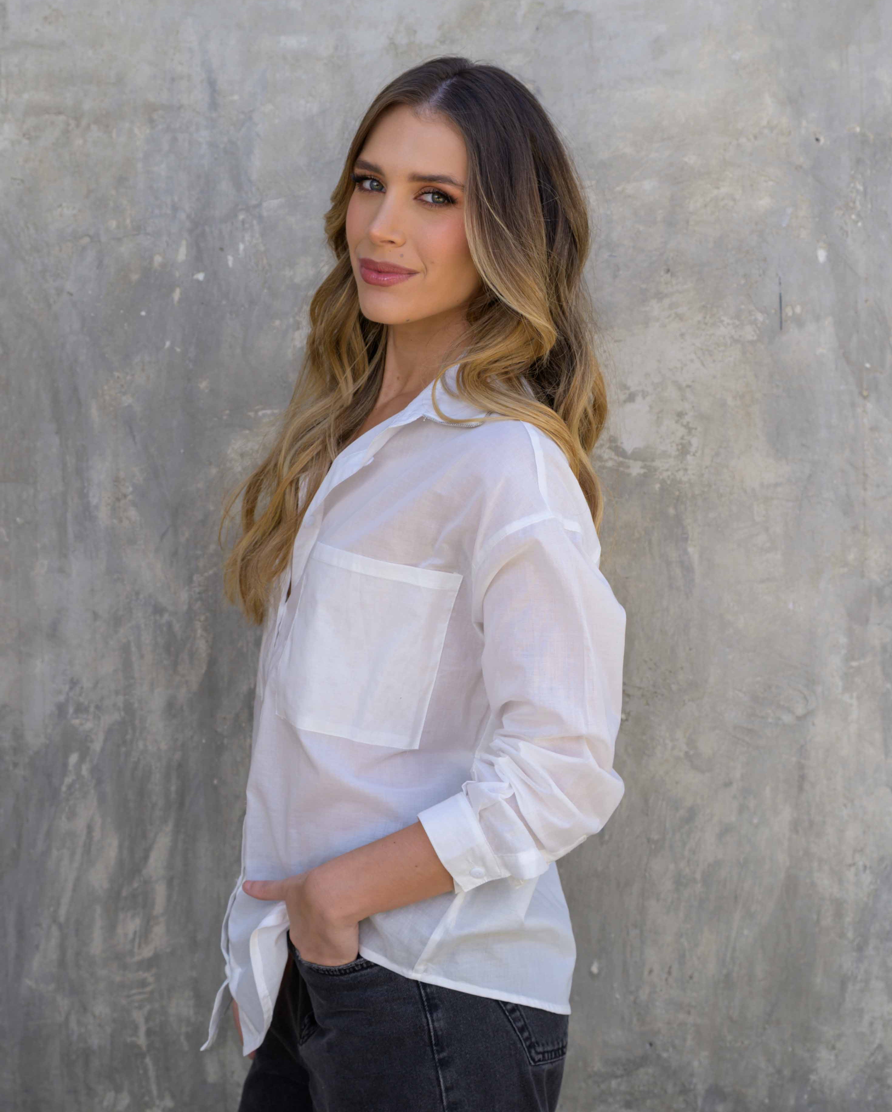 Camisa Lucero Soft Marfil