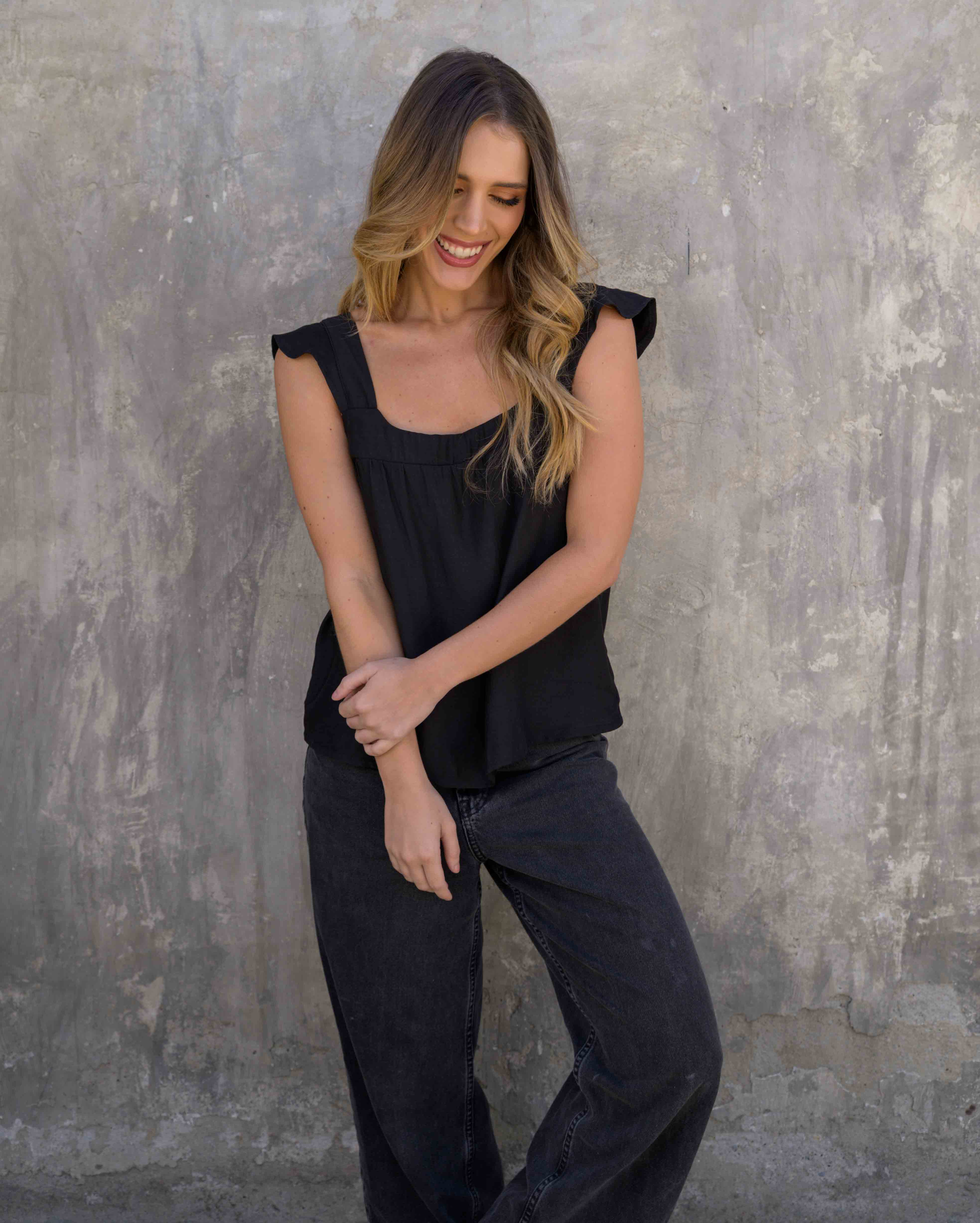 Blusa Milena Plane Negra